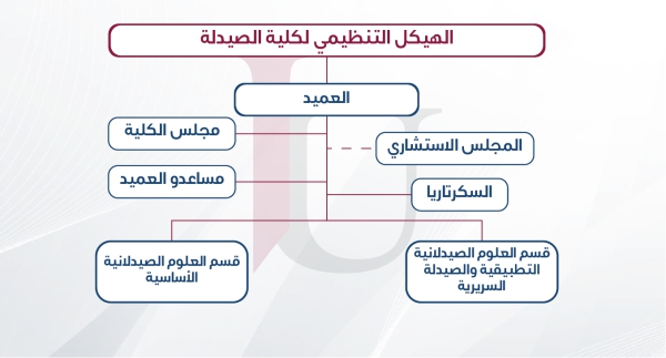 الهيكل التنظيمي - كلية الصيدلة