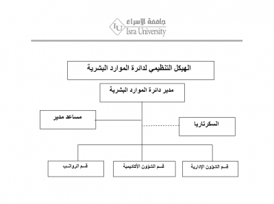 الهيكل التنظيمي - دائرة الموارد البشرية