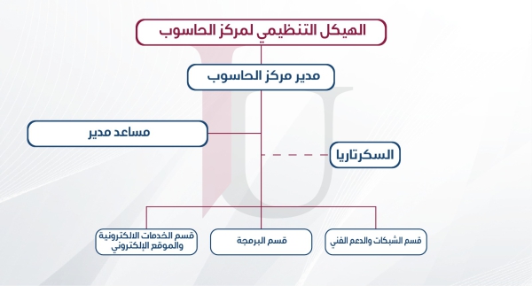 الهيكل التنظيمي - مركز الحاسوب
