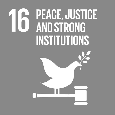  SDG16: PEACE AND JUSTICE 